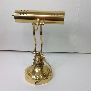 Brass Bankers Lamp Table Desk Lamp